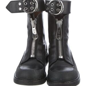 Chloé Leather Combat Boots